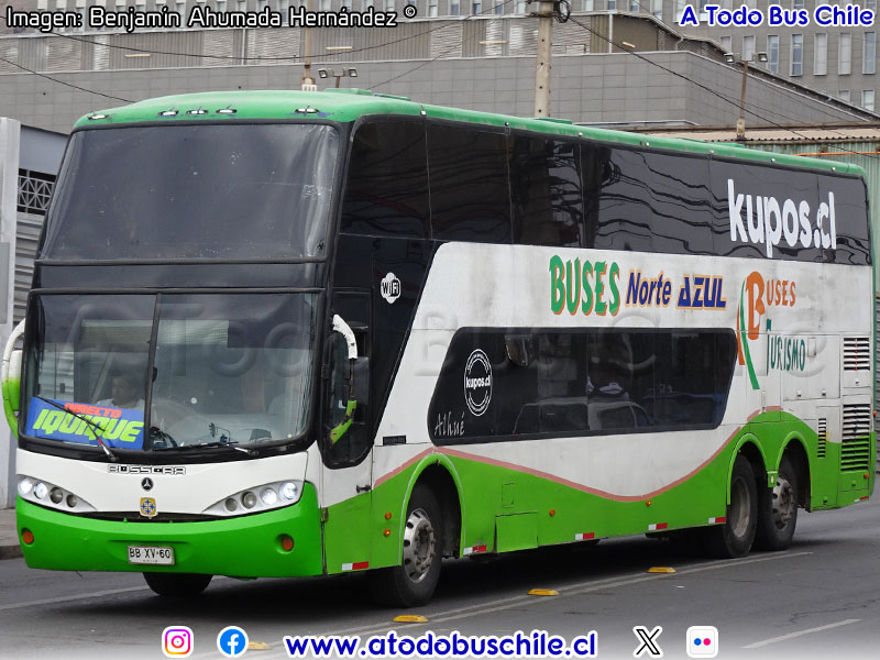 Busscar Panorâmico DD / Mercedes Benz O-500RSD-2036 / Buses Norte Azul