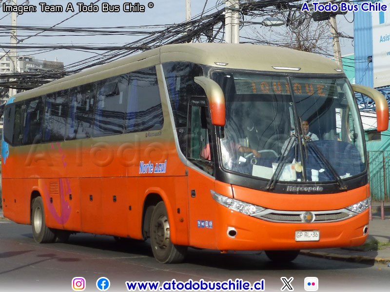 Marcopolo Viaggio G7 1050 / Mercedes Benz O-500RS-1836 BlueTec5 / Buses Norte Azul
