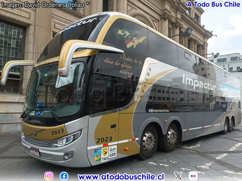 Comil Campione Invictus DD / Volvo B-450R 8x2 Euro5 / Impactur Turismo (Río Grande do Sul - Brasil)