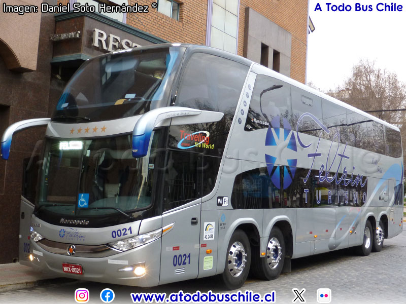Marcopolo Paradiso G7 1800DD / Scania K-420B 8x2 / Feltrin Turismo (Santa Catarina - Brasil)