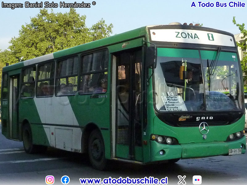 Induscar Caio Apache S21 / Mercedes Benz OH-1418 / Servicio Alimentador I-14