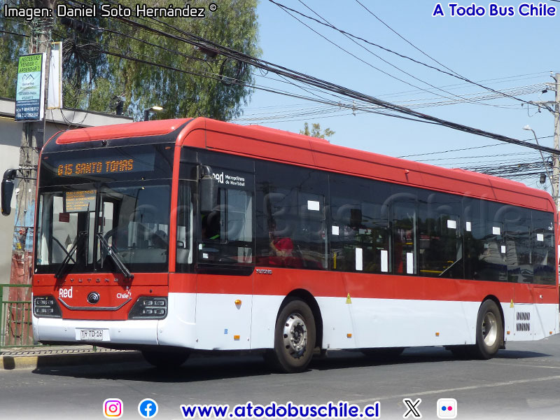 Yutong ZK6128BEVG / Servicio Alimentador G-15