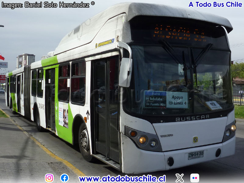 Busscar Urbanuss / Volvo B-9SALF / Unidad de Apoyo L4 Metro de Santiago
