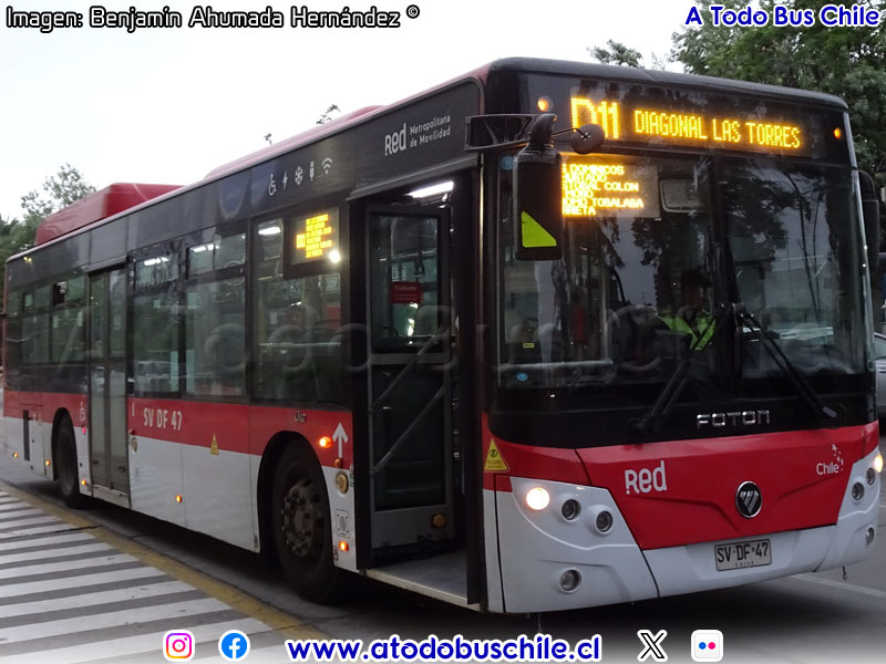 Foton E-Bus U-12 SC / Servicio Alimentador D-11