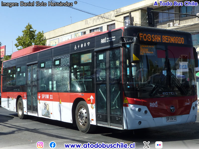 Foton E-Bus U-12 SC / Servicio Alimentador F-03 (T1033)
