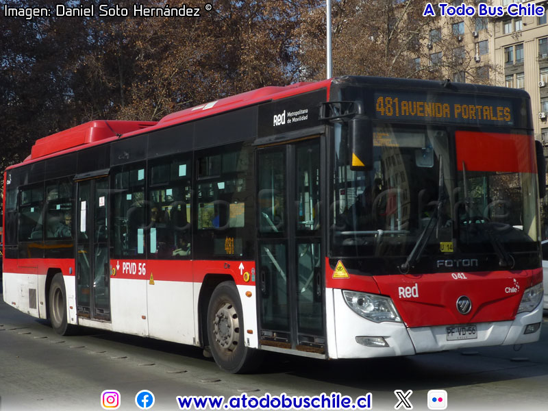 Foton E-Bus U-12 SC / Servicio Troncal 481 (T1481)