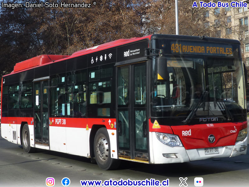 Foton E-Bus U-12 SC / Servicio Troncal 481 (T1481)