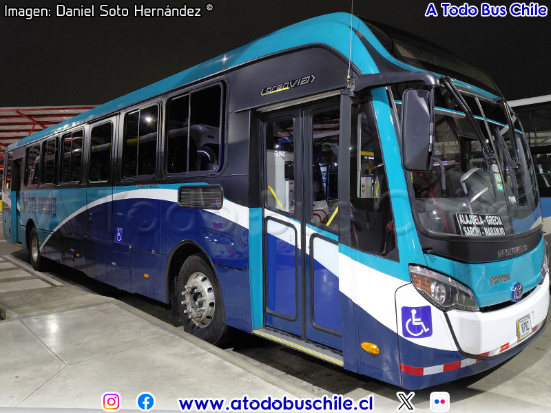 Mascarello Gran Via / Scania K-320CB eev5 / Ruta N° 230 Transportes Unidos de Alajuela Grecia & Naranjo (Costa Rica)