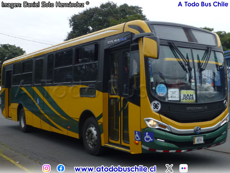 Mascarello Gran Via / Volksbus 17-260OD / Rápidos Heredianos Ruta N° 400 Heredia - San José (Costa Rica)