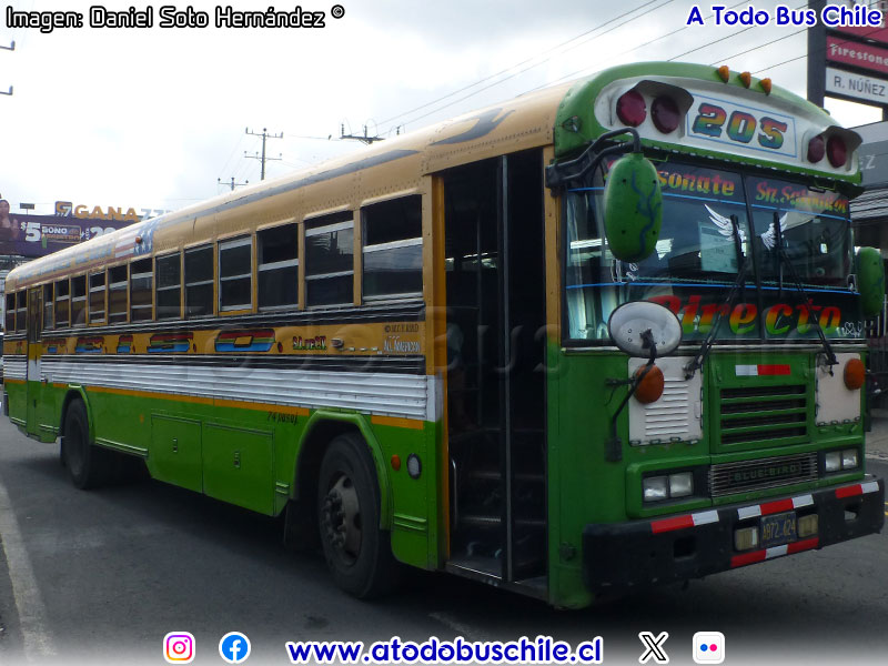 Blue Bird All American A3FE / TEISO S.A. de C.V. Ruta N° 205 Sonsonate - San Salvador (El Salvador)