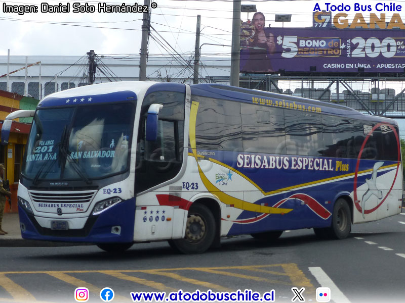 Busscar El Buss 320L / Mercedes Benz OF-1723 / SEISA Bus Ruta N° 201 Santa Ana - San Salvador (El Salvador)