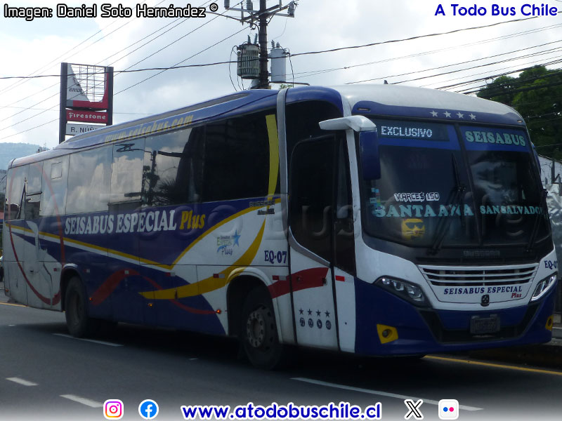 Busscar El Buss 320L / Mercedes Benz OF-1723 / SEISA Bus Ruta N° 201 Santa Ana - San Salvador (El Salvador)