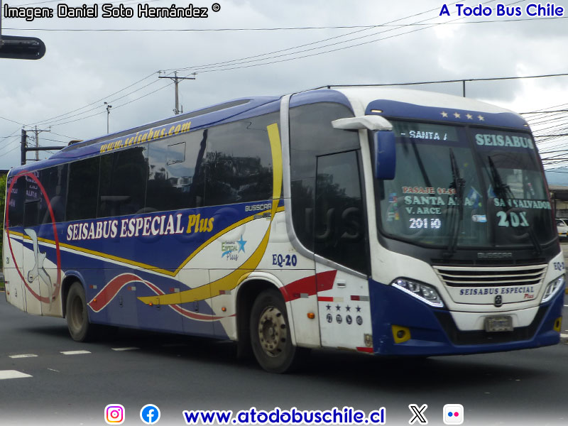 Busscar El Buss 320L / Mercedes Benz OF-1723 / SEISA Bus Ruta N° 201 Santa Ana - San Salvador (El Salvador)