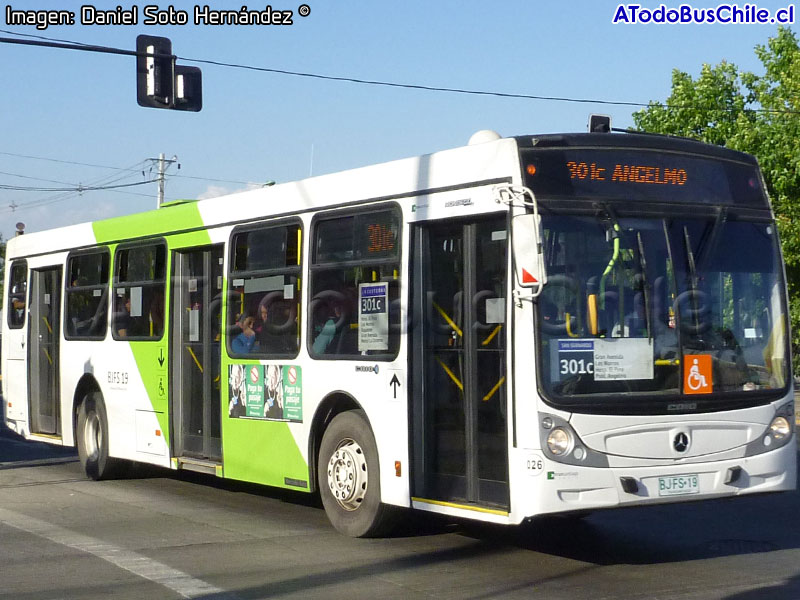Induscar Caio Mondego H / Mercedes Benz O-500U-1726 / Servicio Troncal 301c