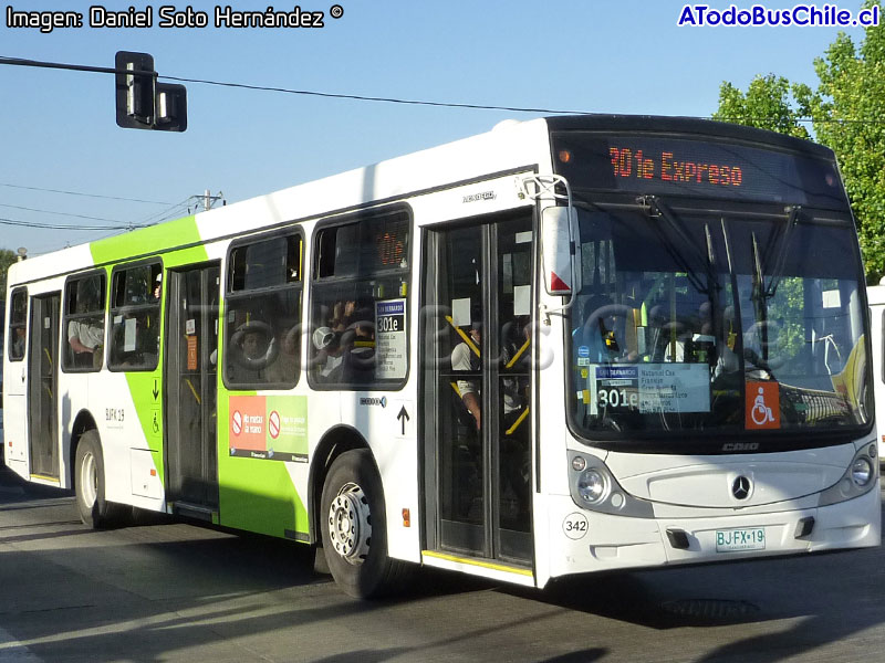 Induscar Caio Mondego H / Mercedes Benz O-500U-1726 / Servicio Troncal 301e