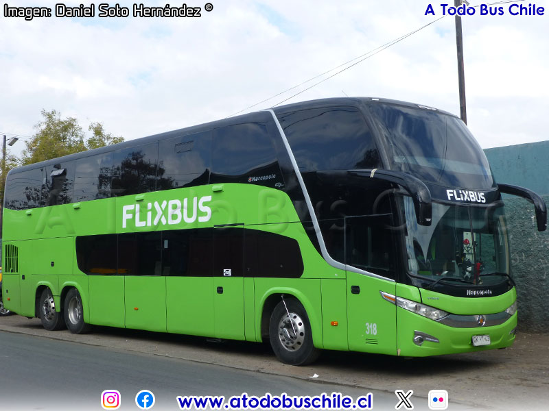 Marcopolo Paradiso G7 1800DD / Volvo B-420R Euro5 / Flixbus Chile