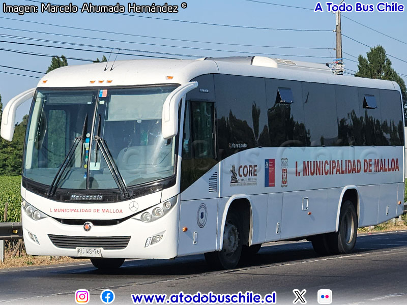 Marcopolo Ideale 770 / Mercedes Benz OF-1721 BlueTec5 / I. M. de Malloa (Región del Libertador Bernardo O'Higgins)