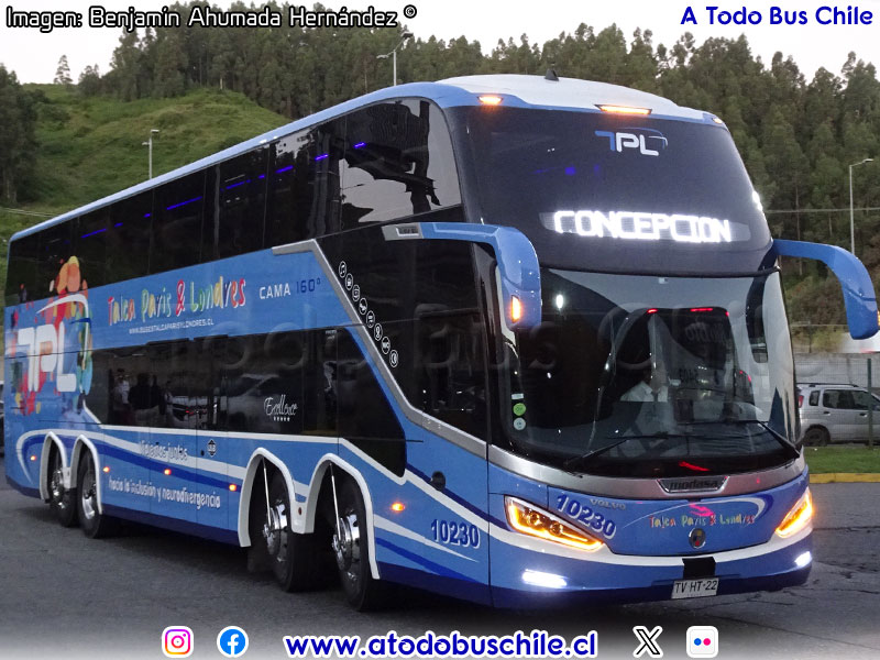Modasa Zeus 5 / Volvo B-450R 8x2 Euro5 / Talca París & Londres