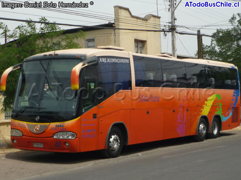 Irizar Century II 3.70 / Mercedes Benz O-400RSD Eletrônico / Pullman Santa María