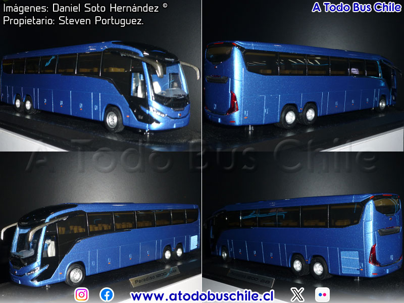 Miniatura 1:50 | Marcopolo Paradiso G8 1200 / Scania K-450CB eev6 / Réplica Original Marcopolo Brasil