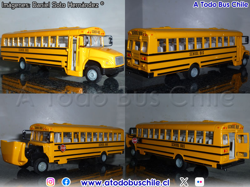 Miniatura Siku 1:55 | Thomas / Freightliner / School Bus Estados Unidos