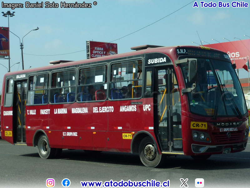 Modasa Apolo / Mercedes Benz LO-916 BlueTec5 / E.T. Grupo Diez S.A.C. Ruta CR-71 San Martín de Porres - Surco (Lima - Perú)