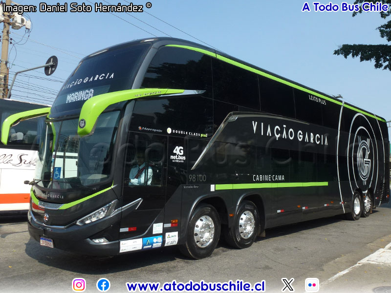 Marcopolo Paradiso G8 1800DD / Mercedes Benz O-500RSDD-2745 BlueTec6 / Viação García (Paraná - Brasil)
