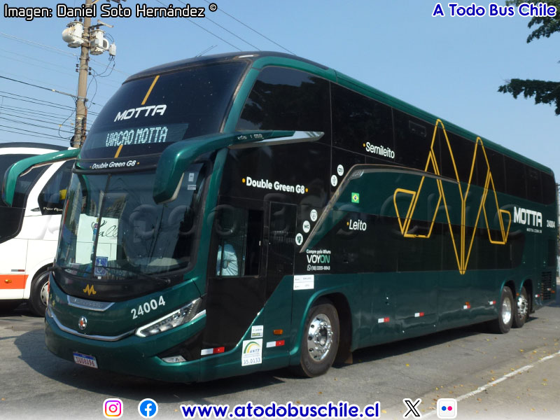 Marcopolo Paradiso G8 1800DD / Mercedes Benz O-500RSD-2445 BlueTec6 / Viação Motta (São Paulo - Brasil)