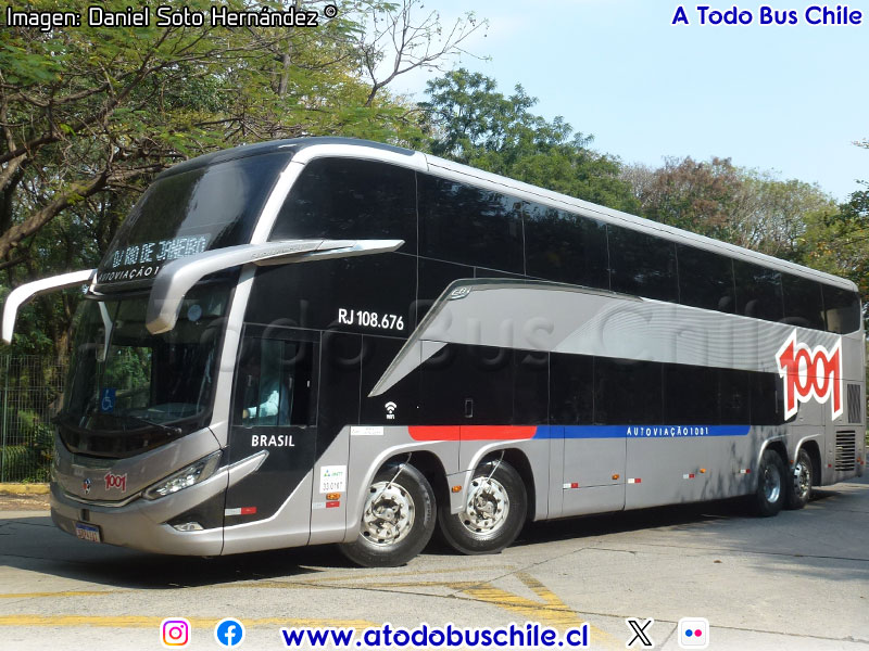Marcopolo Paradiso G8 1800DD / Mercedes Benz O-500RSDD-2745 BlueTec6 / Auto Viação 1001 (Río de Janeiro - Brasil)
