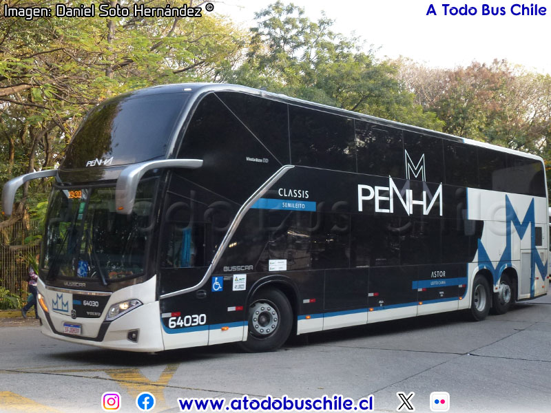 Busscar Vissta Buss DD / Volvo B-510R Euro6 / Empresa de Ônibus Nossa Senhora da Penha (Paraná - Brasil)