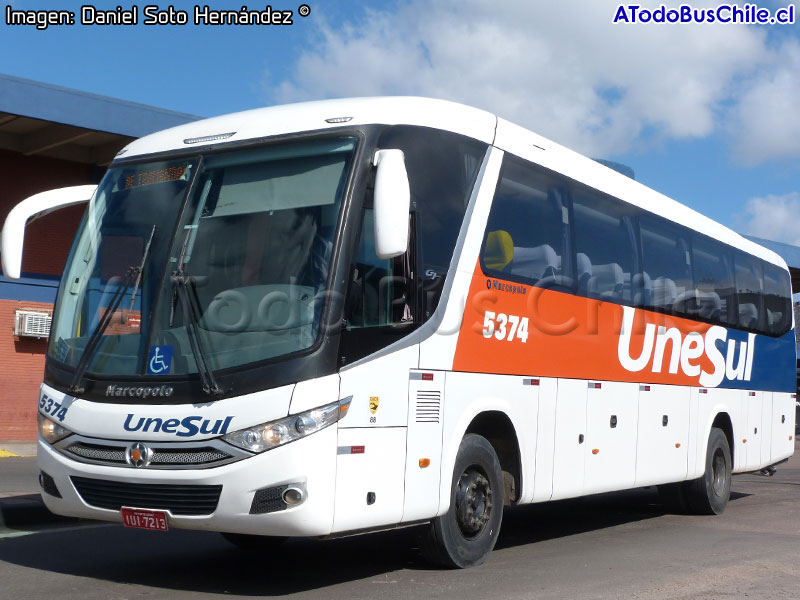Marcopolo Viaggio G7 1050 / Mercedes Benz OF-1724 BlueTec5 / UneSul de Transportes Ltda. (Río Grande do Sul - Brasil)