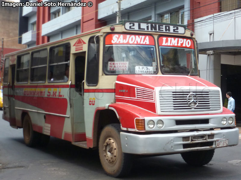 Carrocerías San Fernando / Mercedes Benz L-1418 / Línea N° 2 Asunción (Paraguay)