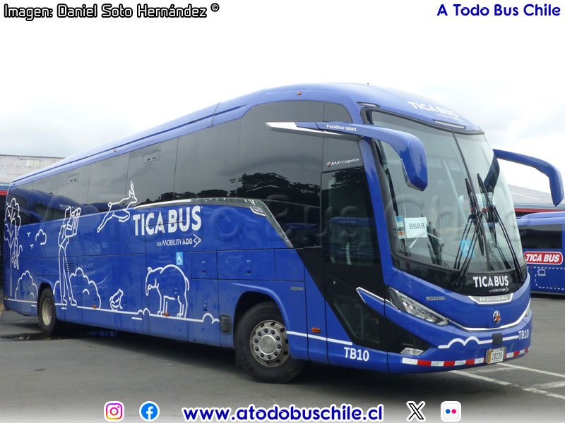 Polomex Paradiso G8 1350 / Scania K-450CB eev5 / Tica Bus Internacional (Costa Rica)