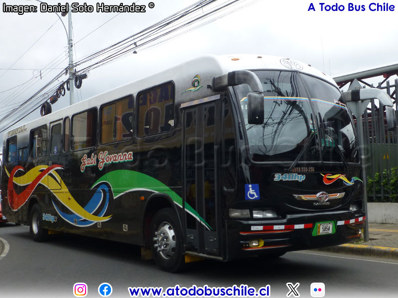 MAUCO M2000 Interurbano / Daewoo DM-1734-LR / Transportes Unidos de Alajuela - Grecia - Naranjo Ruta N° 230 (Costa Rica)