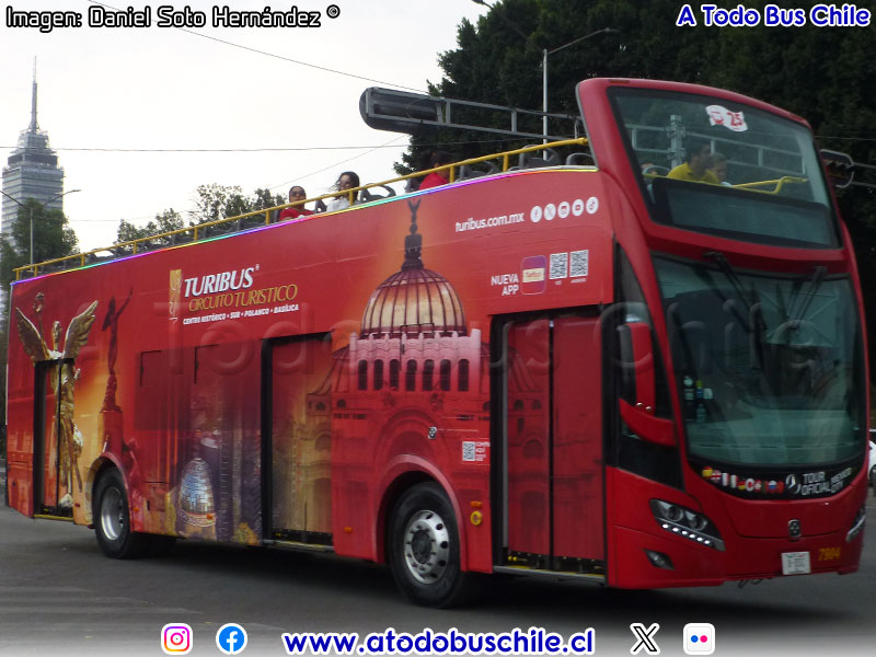 Busscar Urbanuss Pluss Tour / Mercedes Benz O-500U-1826 BlueTec5 / Turibús Ciudad de México - Grupo ADO