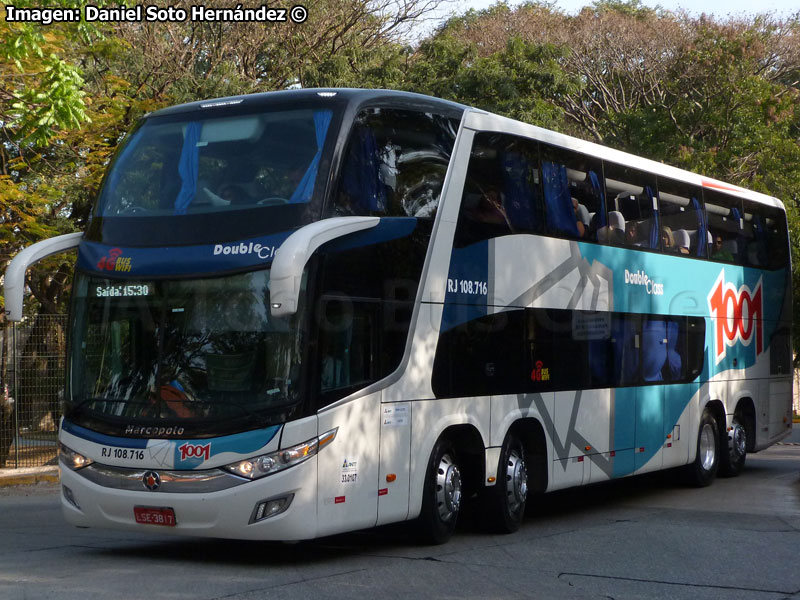 Marcopolo Paradiso G7 1800DD / Scania K-440B 8x2 eev5 / Auto Viação 1001 (Río de Janeiro - Brasil)