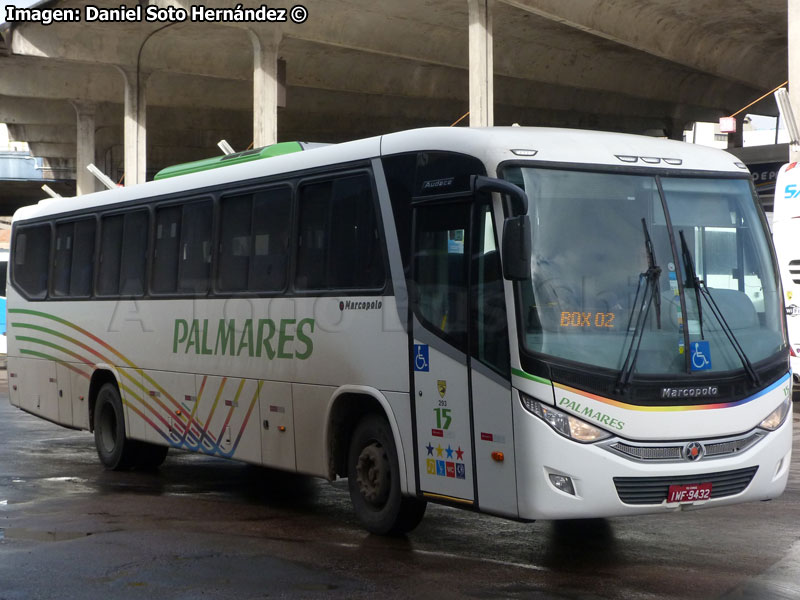 Marcopolo Audace 800 / Mercedes Benz OF-1721 BlueTec5 / Expresso Palmares (Río Grande do Sul - Brasil)
