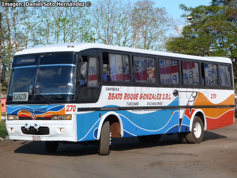 Marcopolo Viaggio GV 850 / Mercedes Benz OF-1318 / Beato Roque González S.R.L. (Paraguay)