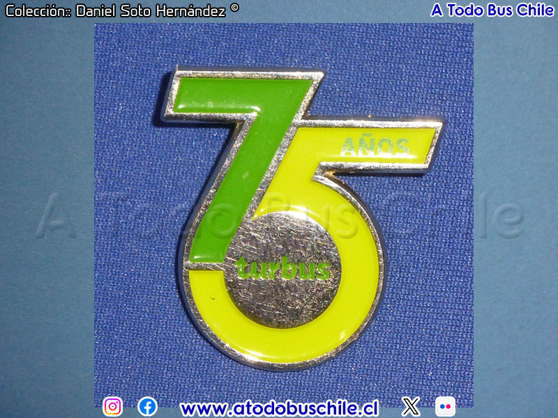Pin Conmemorativo LXXV Aniversario Tur Bus (1948 - 2023)