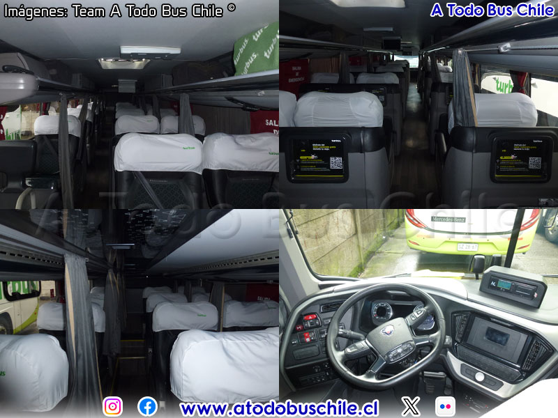 Interiores Unidad N° 3132 Tur Bus | Marcopolo Paradiso G8 1800DD / Scania K-410CB eev5