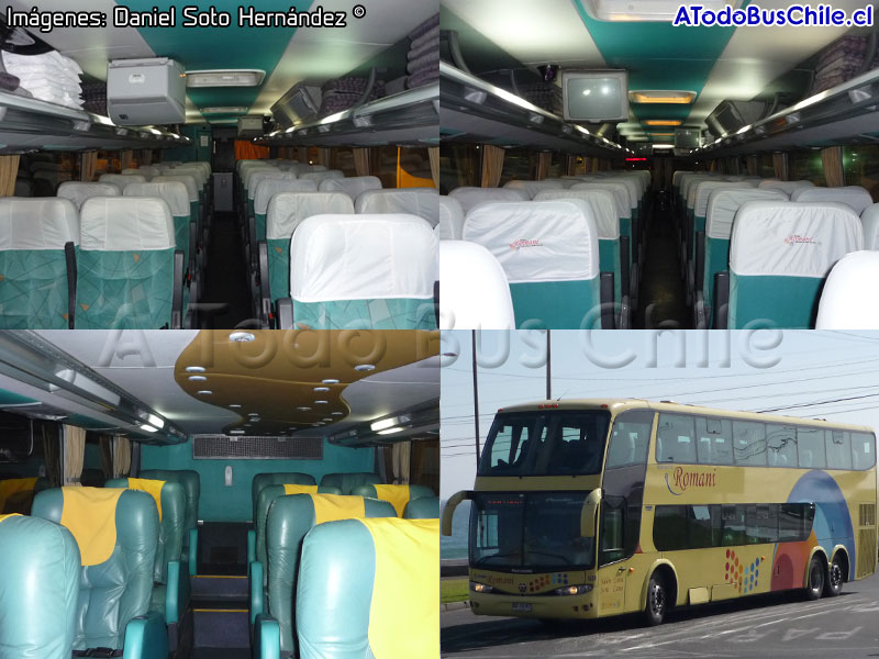 Interiores Unidad N° 538 Romani | Marcopolo Paradiso G6 1800DD / Scania K-420