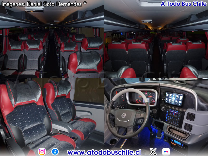 Interiores | Busscar Panorâmico DD NB1 / Volvo B-510R 8x2 Euro6 / Unidad de Lanzamiento
