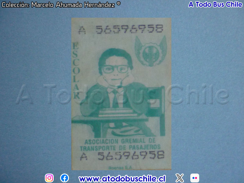 Boleto Estudiante AGMTP Santiago