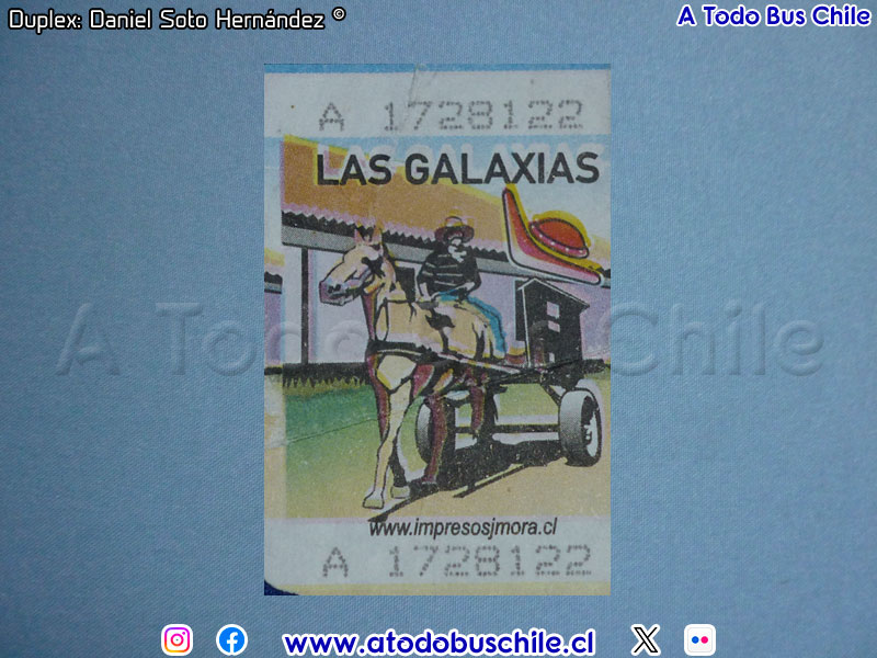 Boleto Adulto Línea N° 80 Las Galaxias (Concepción Metropolitano)