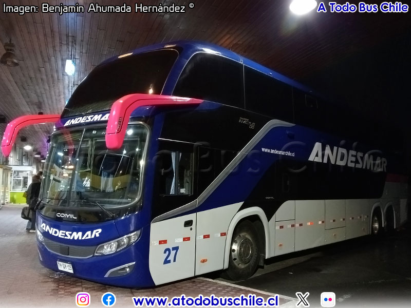 Comil Campione Invictus DD / Volvo B-450R Euro5 / Andesmar Chile