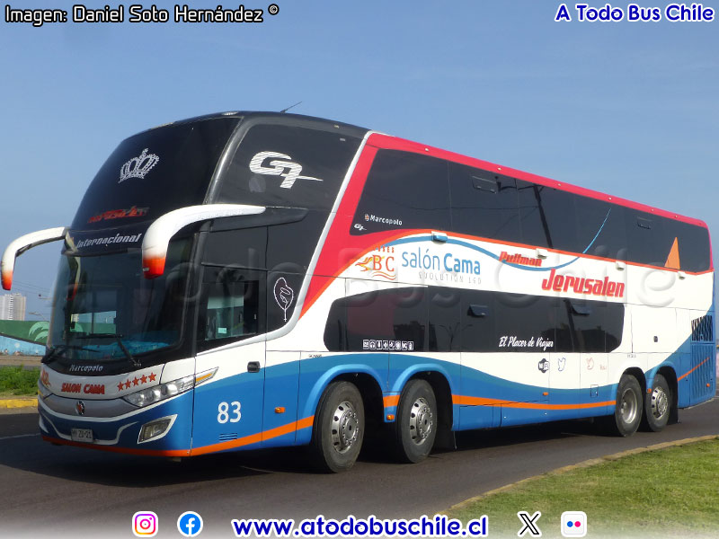 Marcopolo Paradiso G7 1800DD / Scania K-440B 8x2 eev5 / Pullman Jerusalén