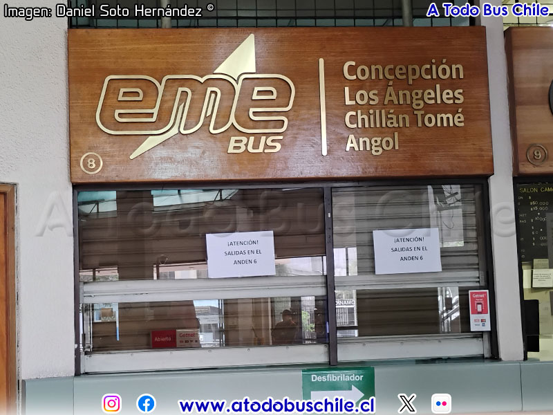 Oficina Venta de Pasajes EME Bus Terrapuerto Los Héroes (Santiago)