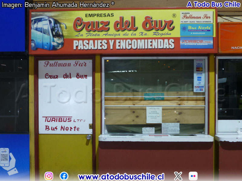 Ex Oficina Venta de Pasajes Cruz del Sur | Terminal de Buses Santa María de Los Ángeles