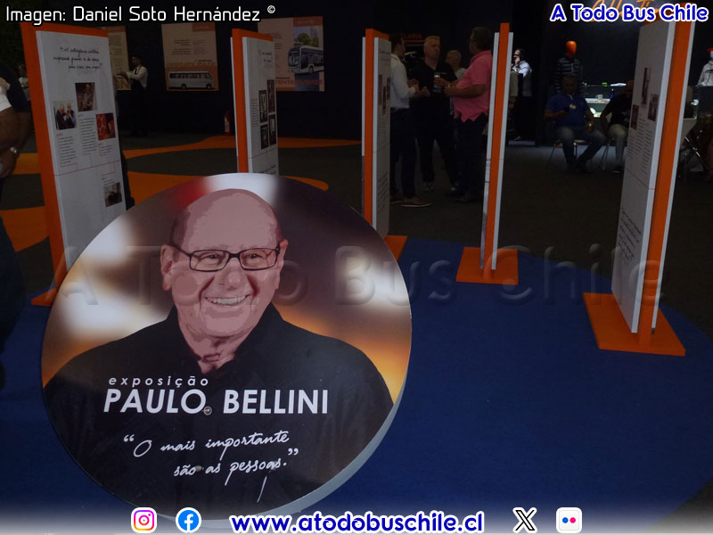 Stand de Homenaje a Paulo Bellini (Fundador de Marcopolo)