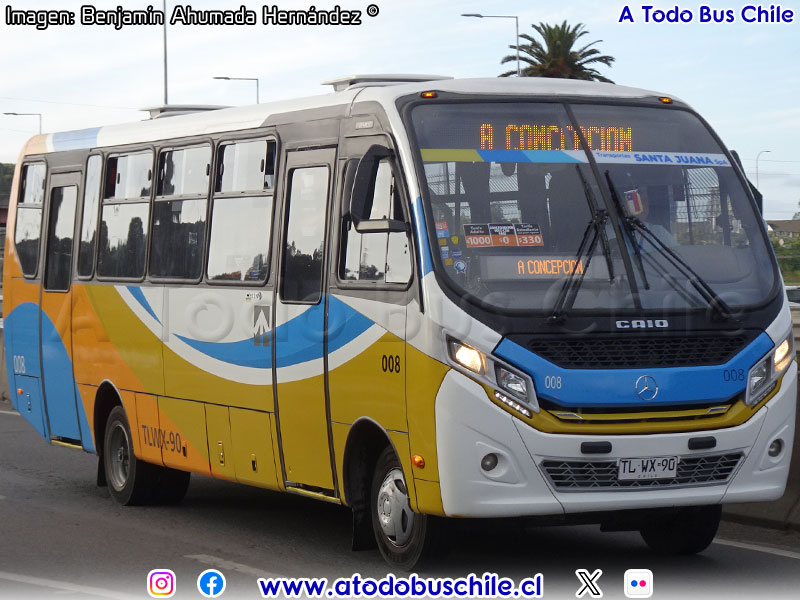 Induscar Caio F-2400 / Mercedes Benz LO-916 BlueTec5 / Transportes Santa Juana S.p.A.
